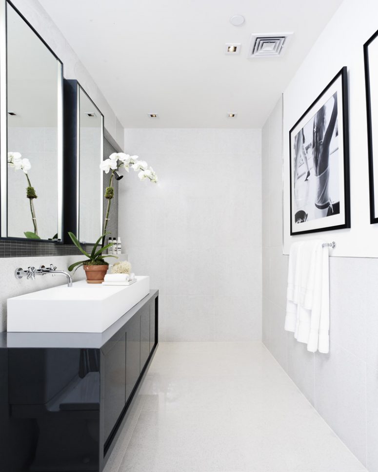 71 cool black and white bathroom design ideas - digsdigs