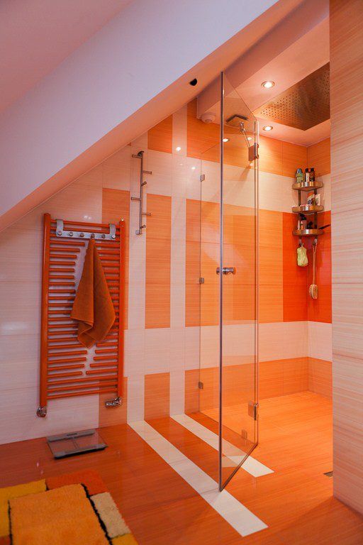 50 Cool Orange Bathroom Design Ideas - DigsDigs