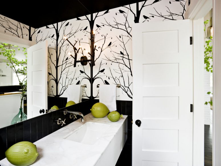 sometimes with black ceiling you can make your room look bigger
