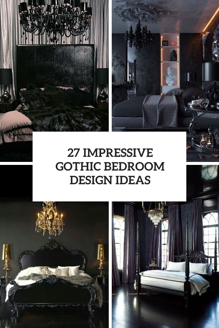 impressive gothic bedroom design ideas cover