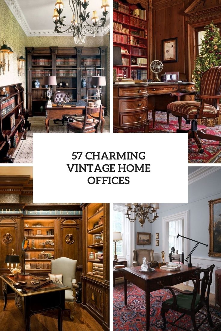 charming vintage home offices cover