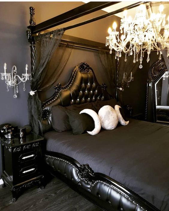 27 Impressive Gothic Bedroom Design Ideas - DigsDigs