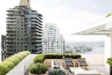 a stylish modern rooftop terrace design
