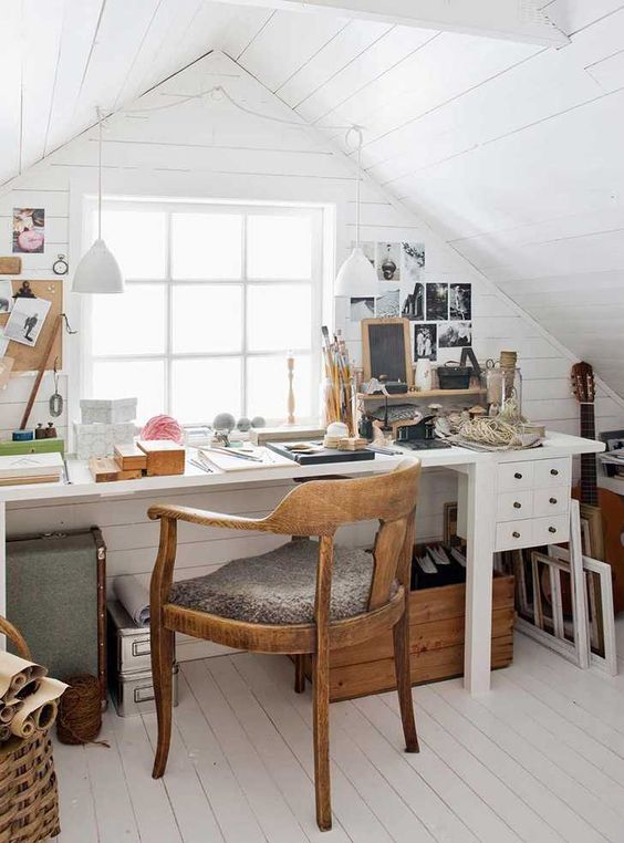 53 Cool Attic Home Office Design Inspirations DigsDigs
