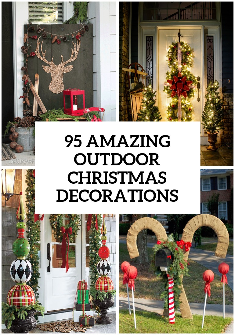 95 Amazing Outdoor  Christmas  Decorations  DigsDigs