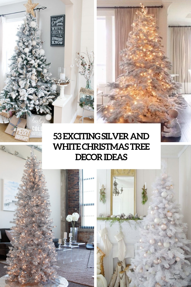 white christmas tree decor ideas