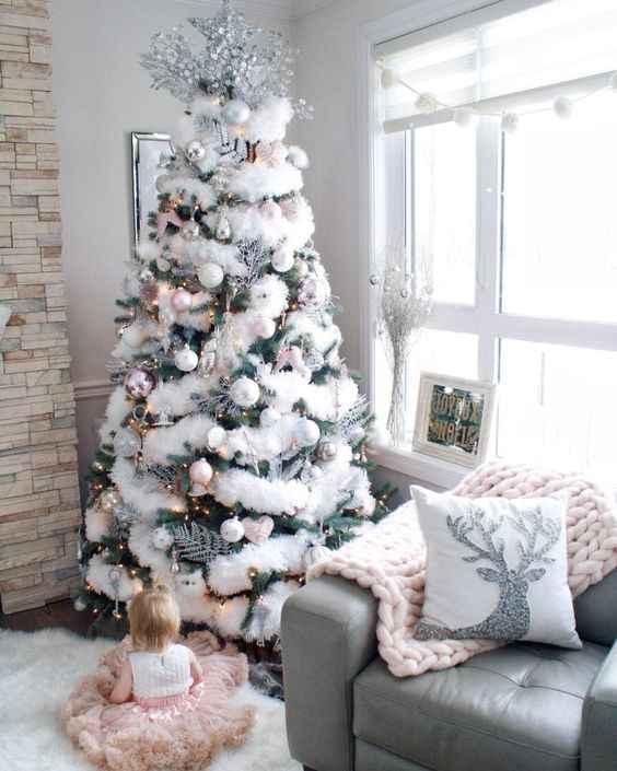 53 Exciting Silver And White Christmas Tree Decor Ideas Digsdigs