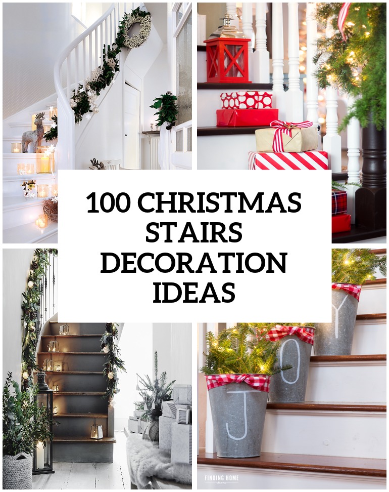 [Get 42+] Stair Railing Staircase Christmas Decorating Ideas