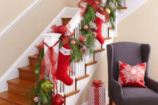 71 awesome christmas stairs decoration ideas
