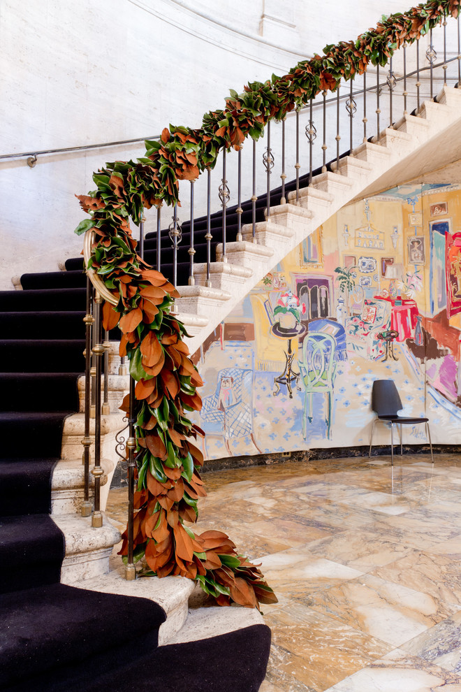 awesome christmas stairs decoration ideas