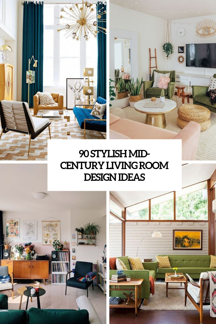 90 Stylish Mid-Century Living Room Design Ideas - DigsDigs