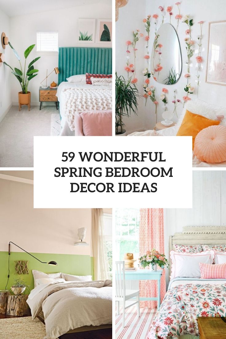 59 Wonderful Spring Bedroom Decor Ideas