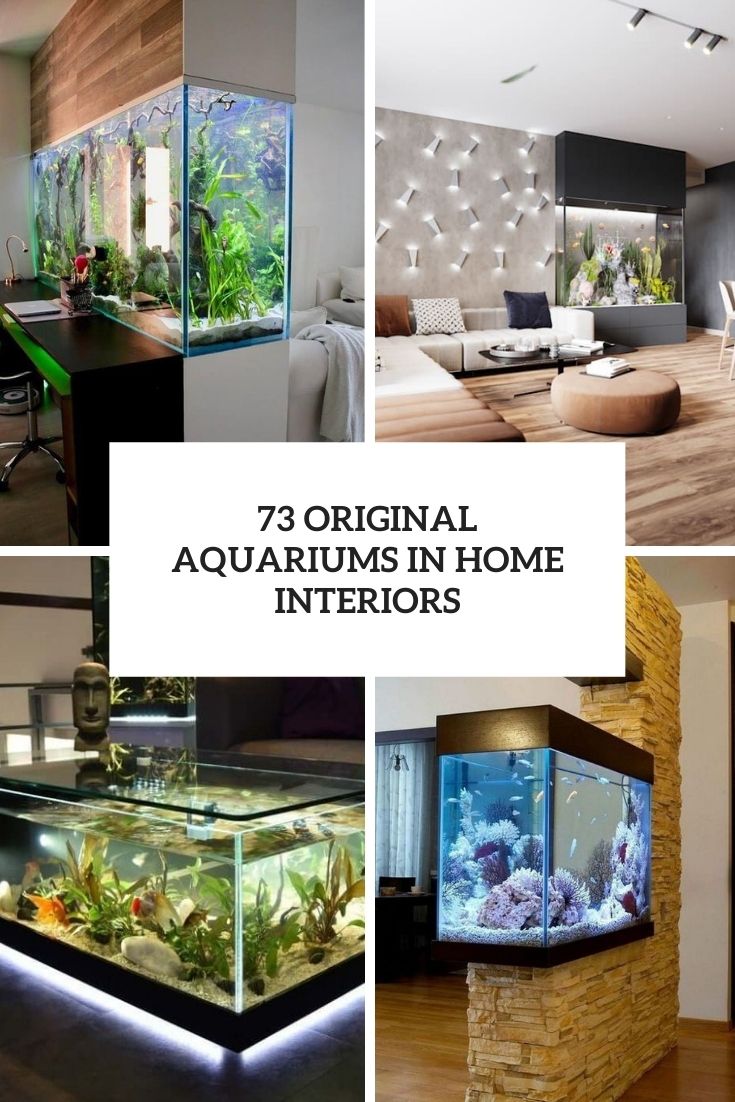 73 Original Aquariums In Home Interiors - DigsDigs