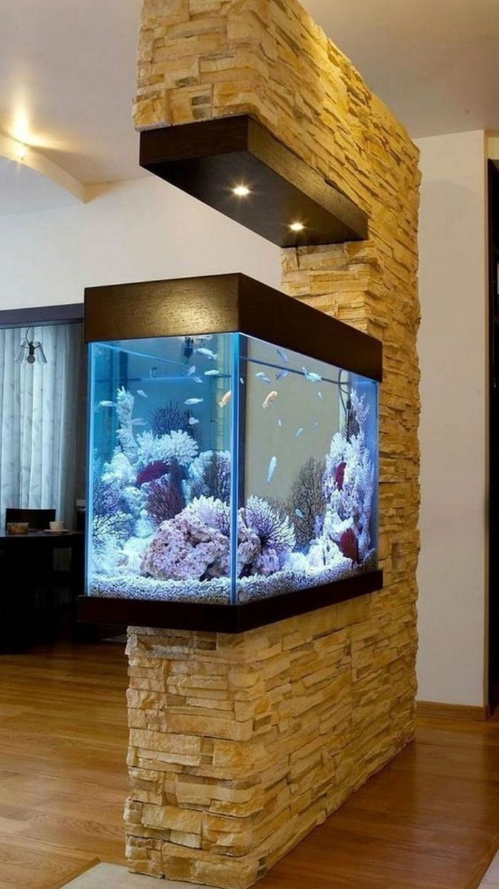 73 Original Aquariums In Home Interiors - DigsDigs