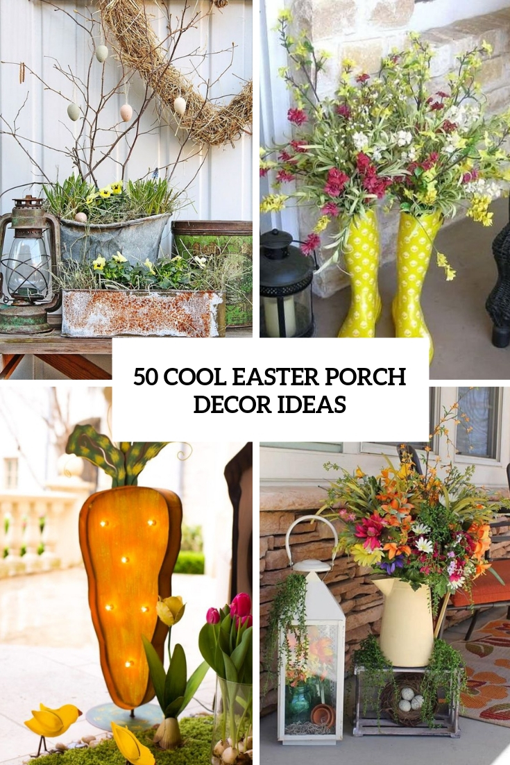 cool easter porch decor ideas cover