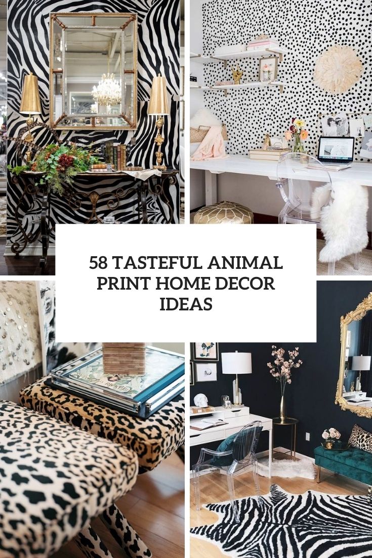 tasteful animal print home decor ideas cover