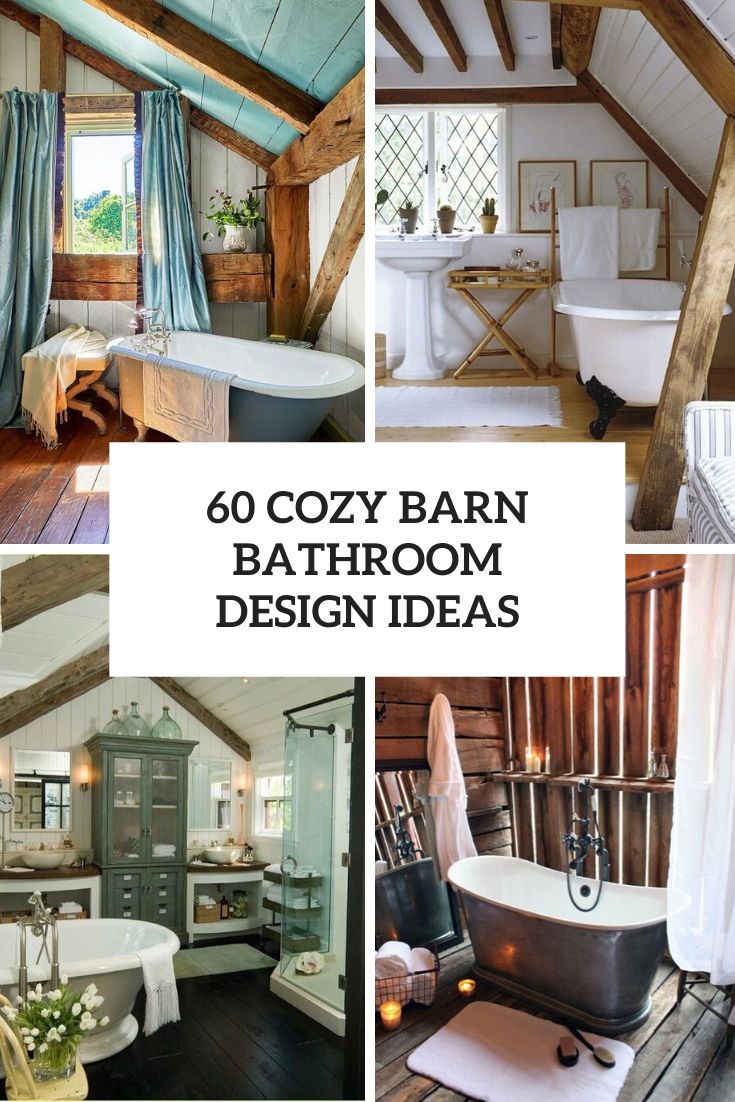 cozy barn bathroom design ideas cover