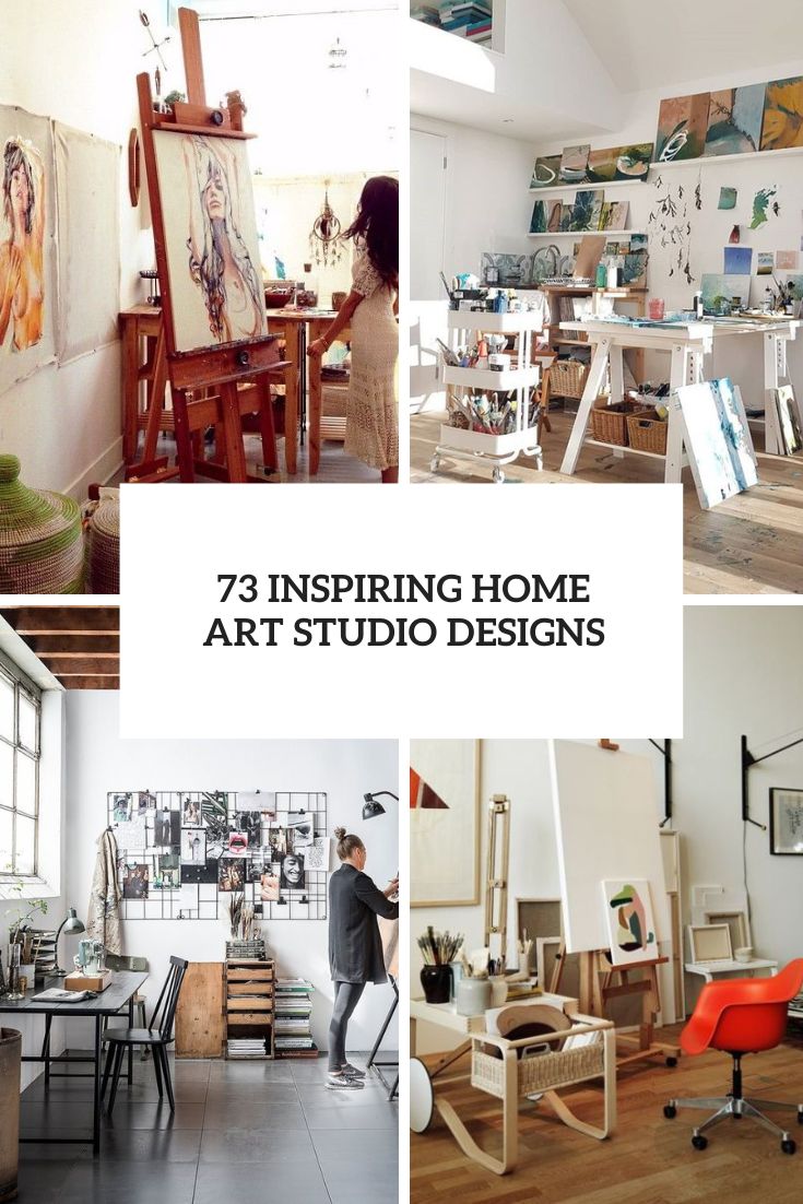 inspiring home art studio designs cover