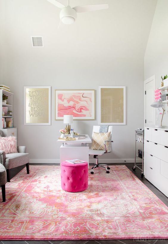 70 Elegant And Exquisite Feminine Home Offices DigsDigs