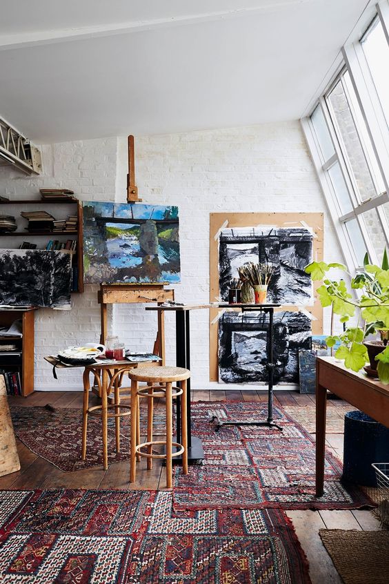 73 Inspiring Home Art Studio Designs DigsDigs