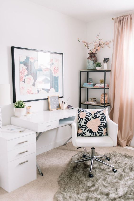 7 Home Office Ideas for Women (and Feminine Home Office Checklist!)