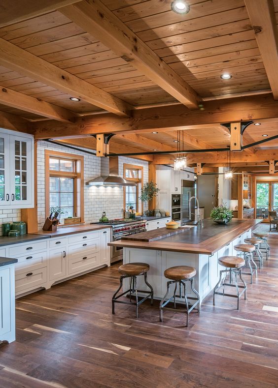 60 Dream Barn Kitchen Designs - DigsDigs