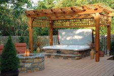 48 awesome garden hot tub designs