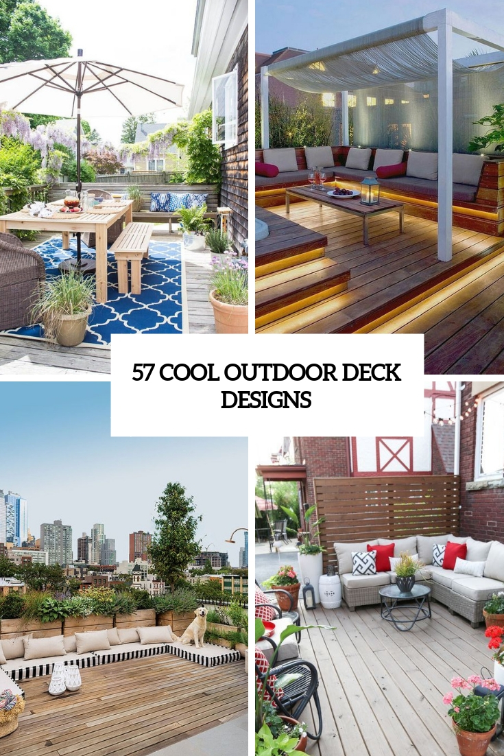 cool outdoor deck designs cover