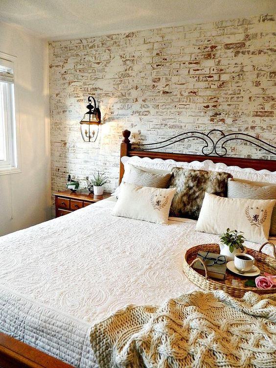 75 Impressive Bedrooms With Brick Walls Digsdigs