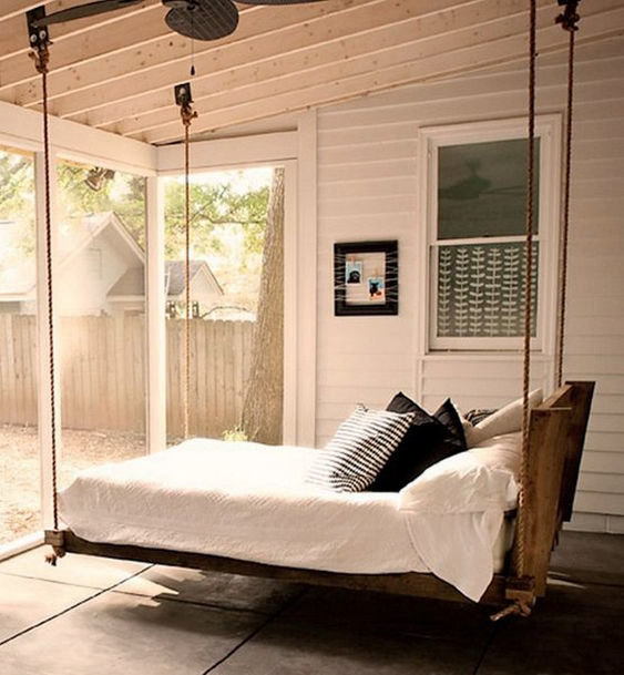 51 Relaxing Outdoor Hanging Beds For Your Home Digsdigs