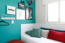 a practical small guest bedroom