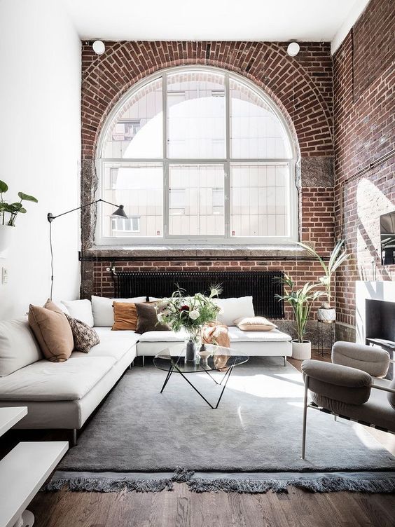 77 Cool Living Rooms With Brick Walls - DigsDigs