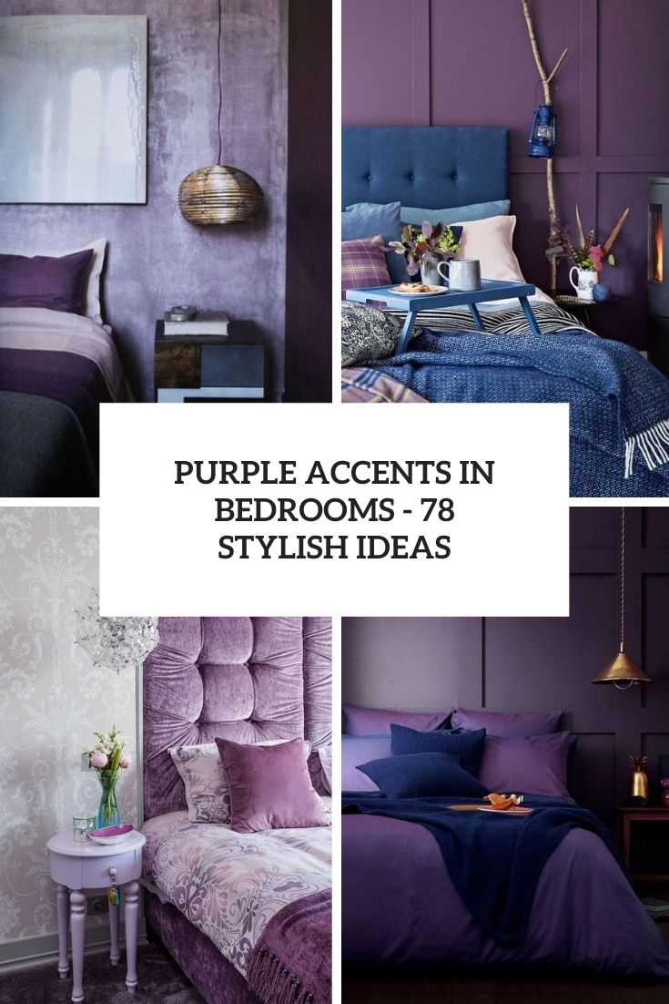 purple accents in bedrooms   78 stylish ideas cover