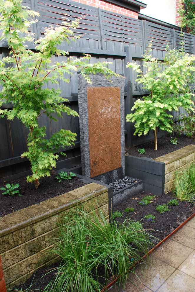 Even a small water feature is a focal point of any courtyard.