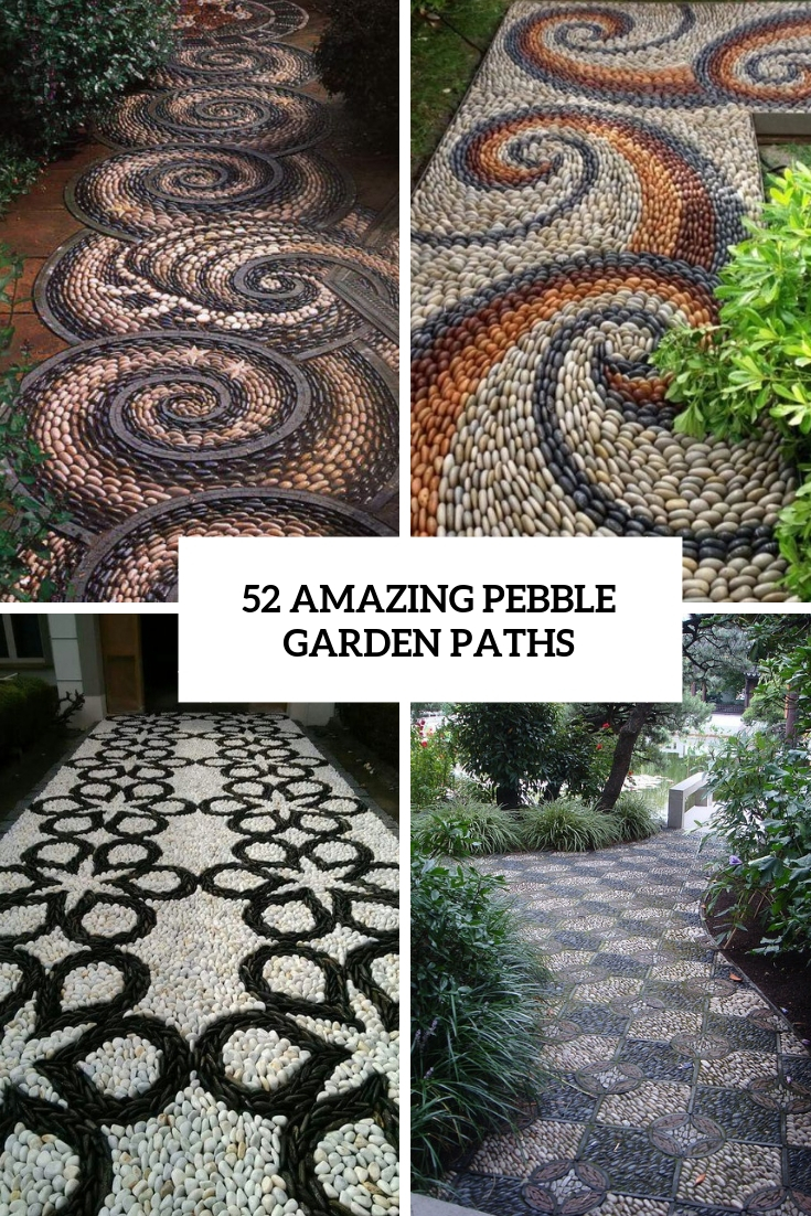 amazing pebble garden paths cover