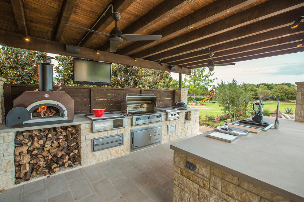 Wood burning pizza oven could help you to feed everybody during long summer parties.