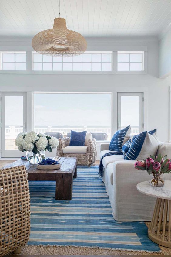 59 Sea And Beach Inspired Living Rooms