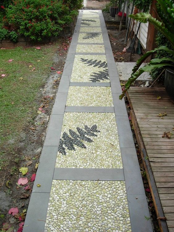 52 Amazing Pebble Garden Paths DigsDigs