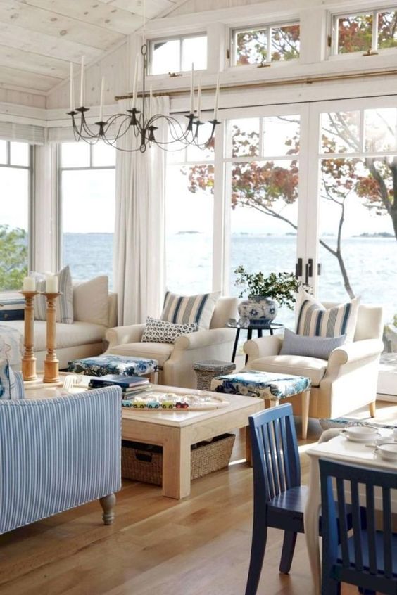 59 Sea And Beach Inspired Living Rooms - DigsDigs