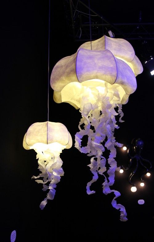 beautiful jellyfish chandeliers are lovely and bold and look gorgeous and seaside-like