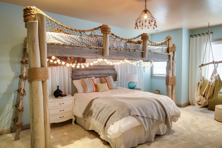 Sea Themed Bedroom Decor - Imitating A Beach Architecture CoulD Take The Decor Of A ShareD BeDroom To The Next Level 775x517