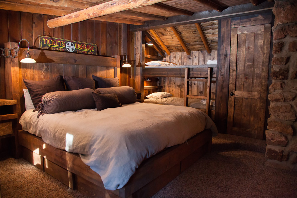 In chalets and lodges interiors usually looks quite rustic so they are perfect sources of inspiration.