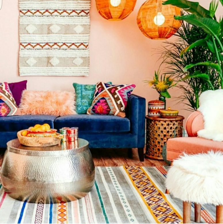 85 Inspiring Bohemian Living Room Designs - Digsdigs