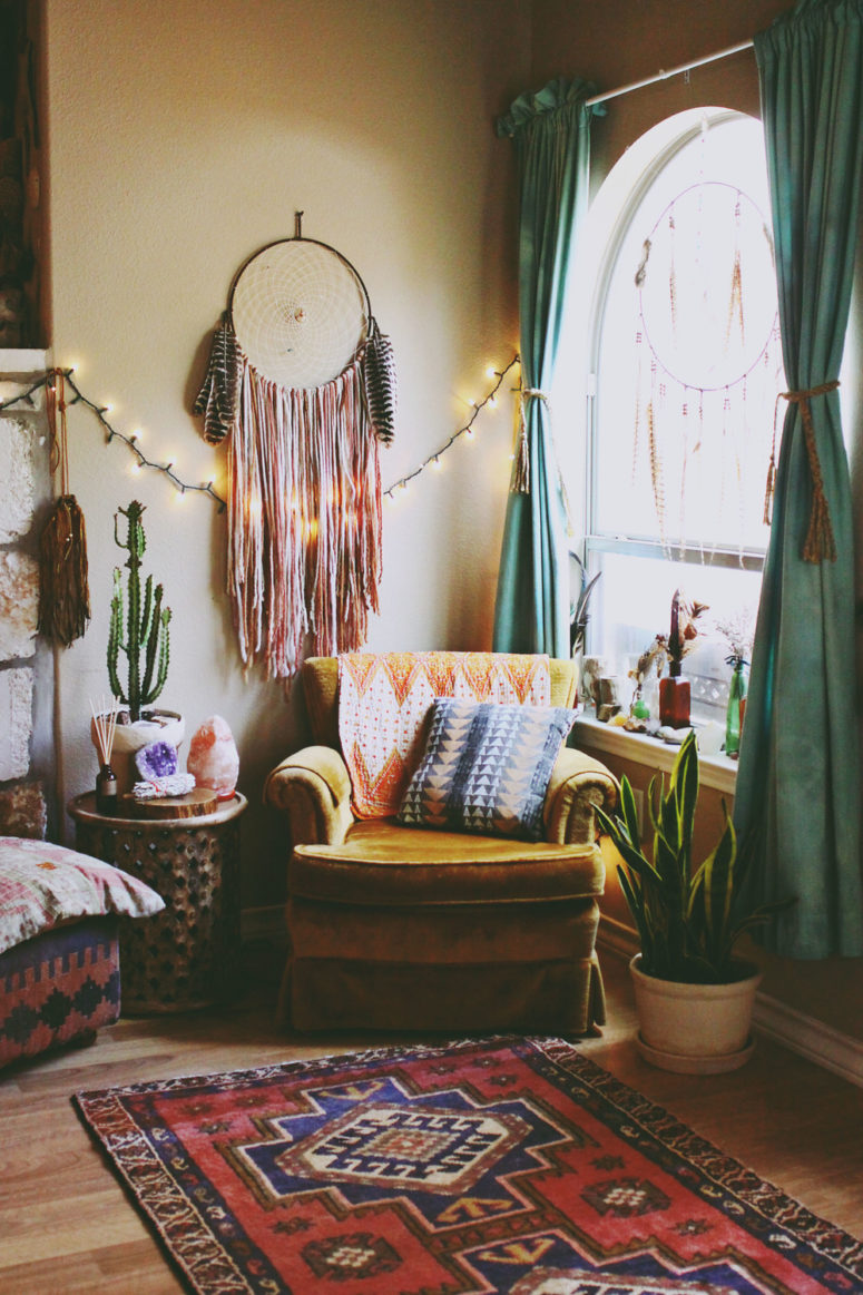 inspiring bohemian living room designs