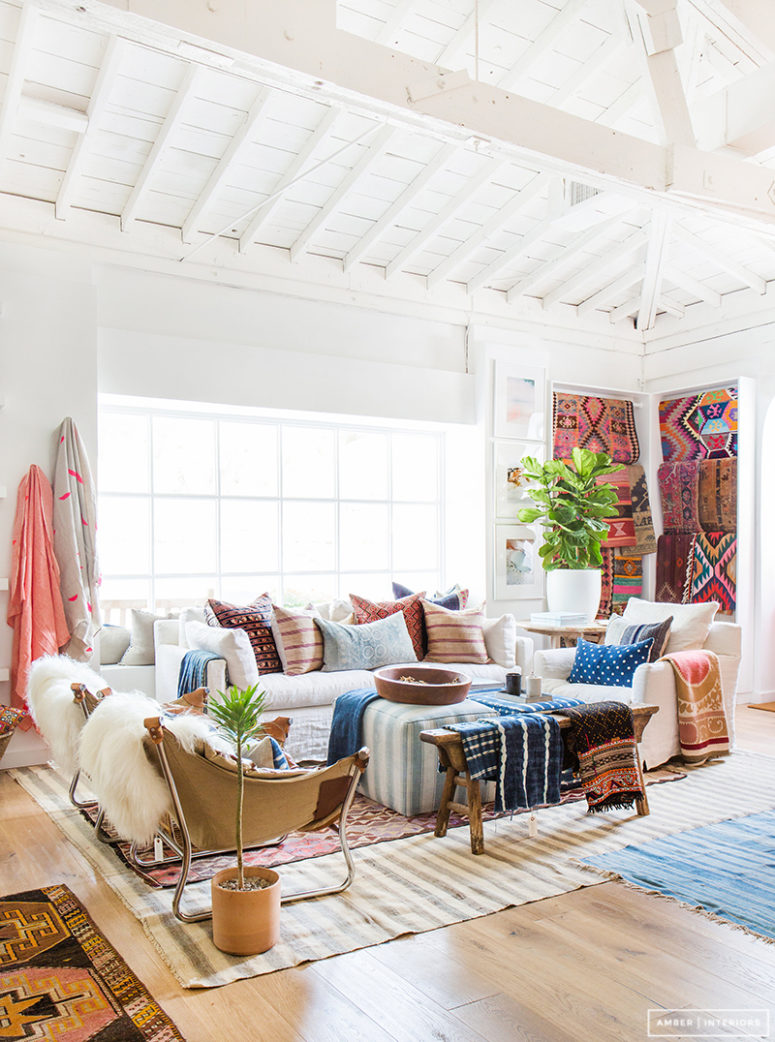 85 Inspiring Bohemian Living Room Designs DigsDigs