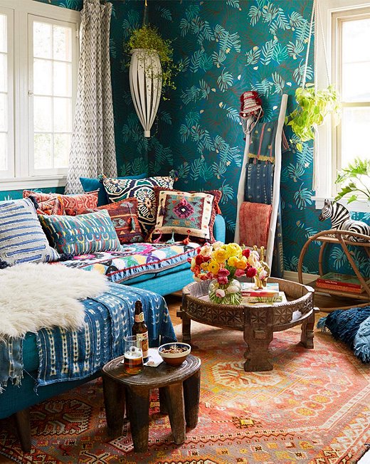 inspiring bohemian living room designs