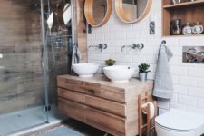 rustic bathroom