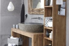 rustic bathroom