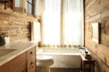 rustic bathroom
