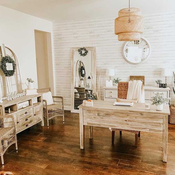 Rustic office credenza discount